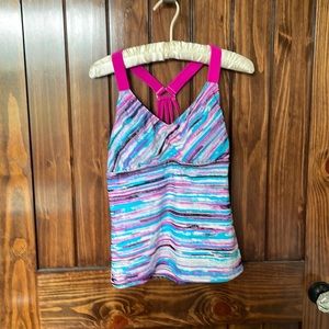 Sporty tankini top